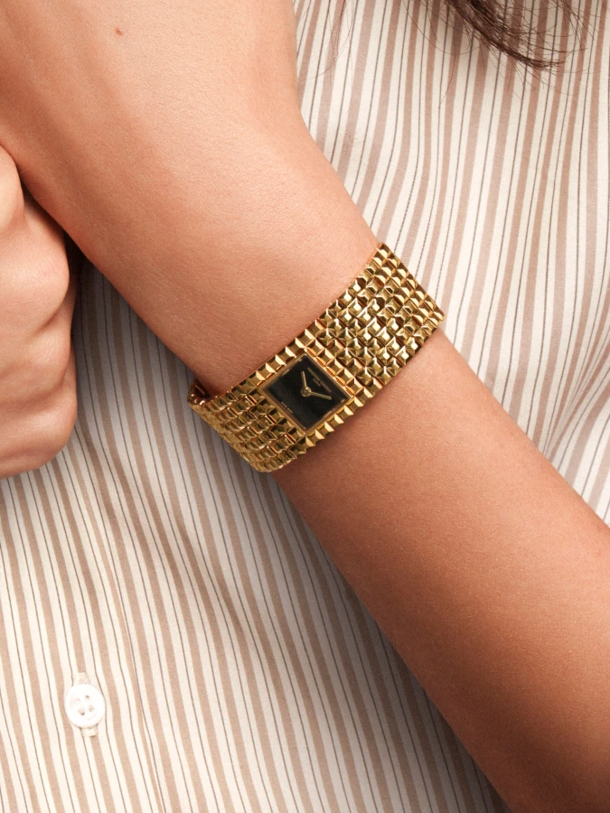 Chic & Choc: Die Classics Manchette in Gold und Onyx