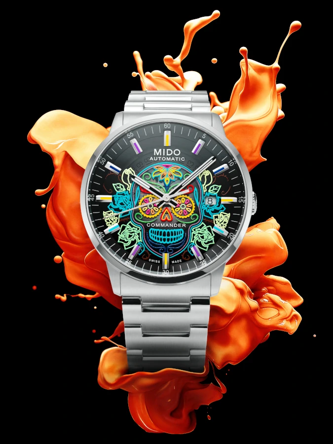 MIDO Commander Gradient Catrines Special Edition – Día de Muertos trifft Schweizer Uhrmacherkunst