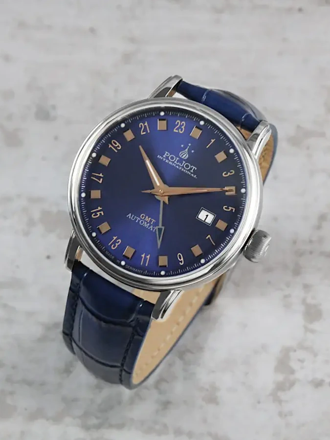 Jaros GMT – Klassische GMT-Automatikuhr mit Stil und Funktion Jaros GMT – Klassische GMT-Automatikuhr mit Stil und Funktion