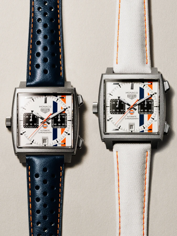 TAG Heuer Monaco Chronograph x Gulf: Die Rückkehr einer Uhren-Ikone TAG Heuer Monaco Chronograph x Gulf: Die Rückkehr einer Uhren-Ikone