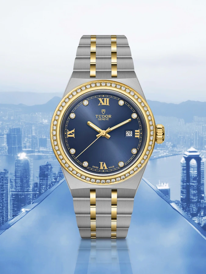 TUDOR Royal – Sportliche Eleganz mit blauem Zifferblatt und Diamanten