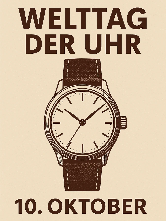 Neu: Der Welttag der Uhr am 10. Oktober – Eine globale Hommage an die Uhrmacherkunst Neu: Der Welttag der Uhr am 10. Oktober – Eine globale Hommage an die Uhrmacherkunst